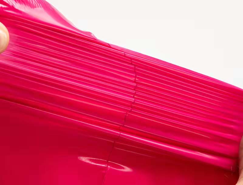 杜集玫红色快递袋-05